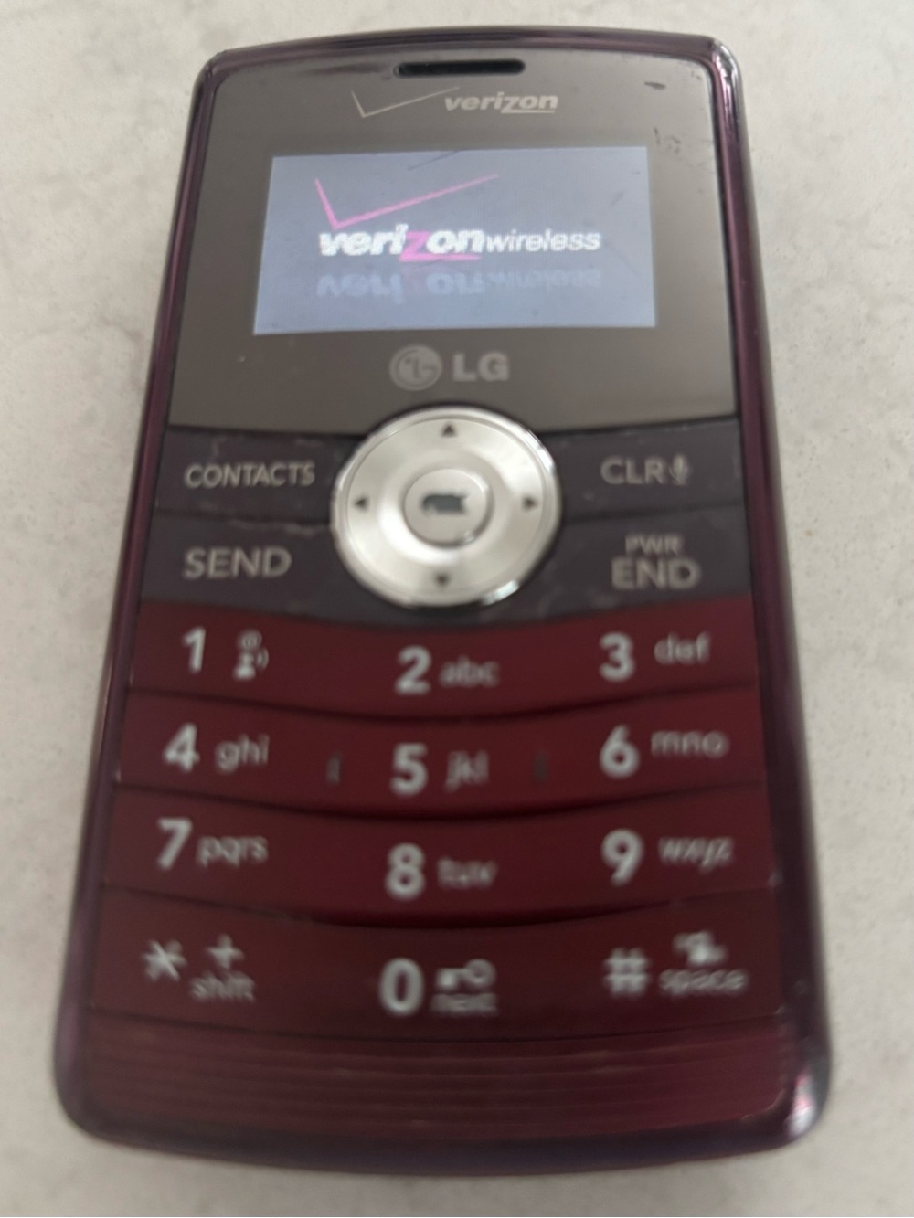LG enV3 Y2K flip Phone from Verizon with keyboard, charger and box